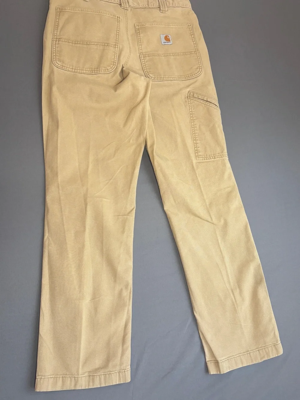 Carhartt Relaxed Fit Carpenter Work Pants Men's 32x32 Brown Utility Canvas